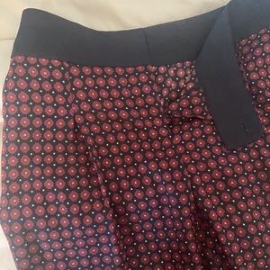Ann Taylor LOFT Burgundy Ankle Pants